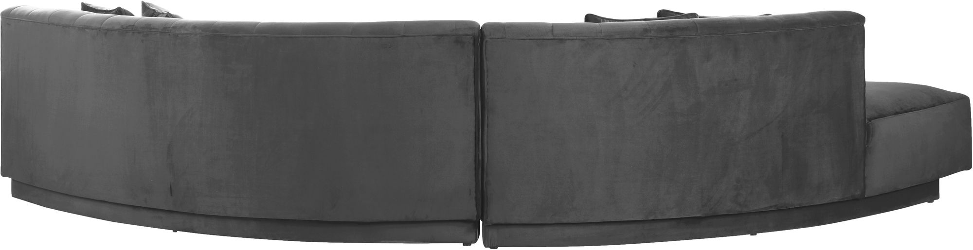 Kenzi 146.5" 2-Piece Velvet Sectional