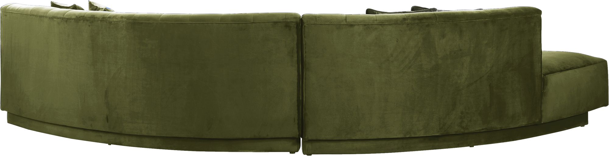 Kenzi 146.5" 2-Piece Velvet Sectional