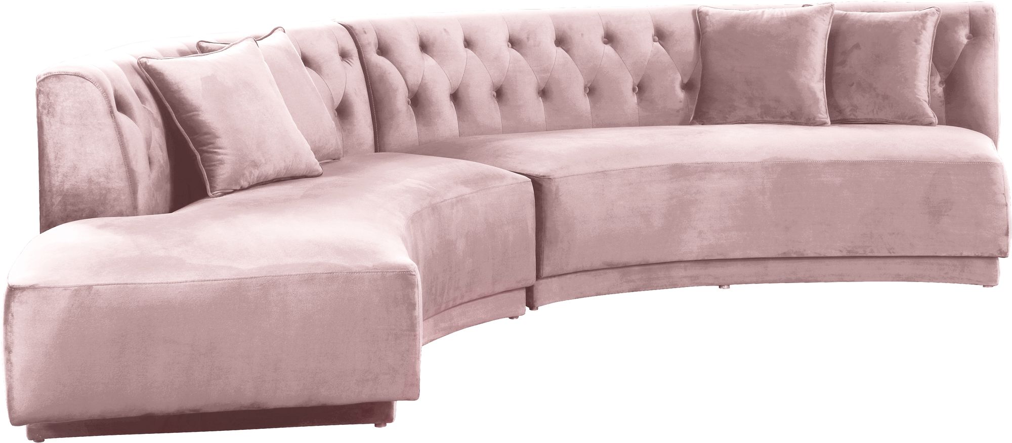 Kenzi 146.5" 2-Piece Velvet Sectional