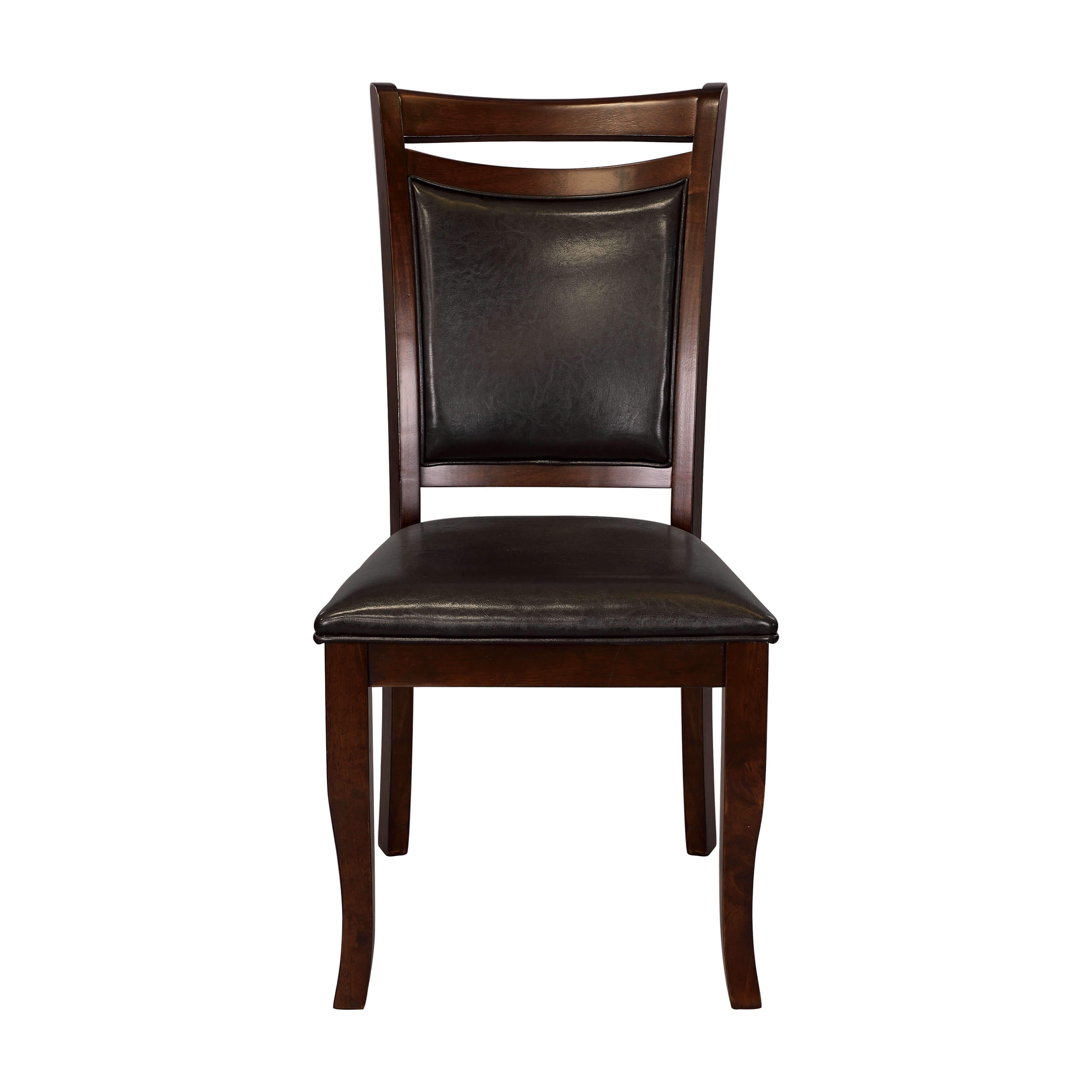 Maeve Transitional Vinyl/Wood Dining Chair