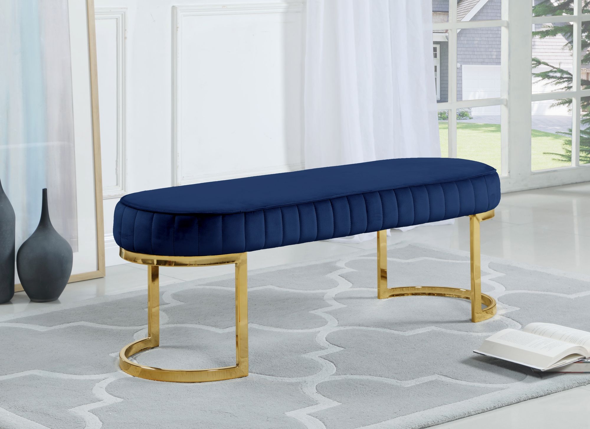 Lemar Velvet Bench