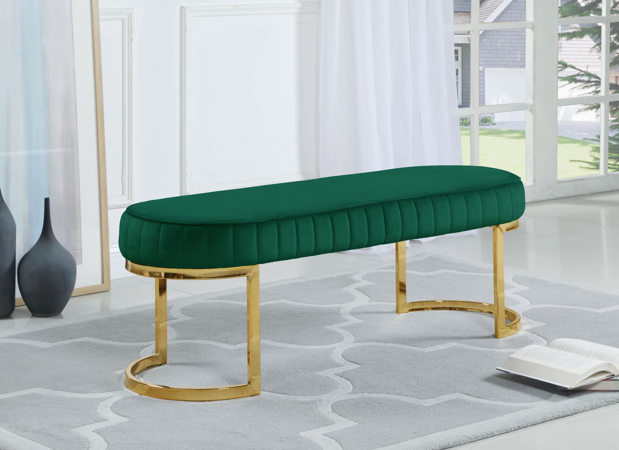 Lemar Velvet Bench