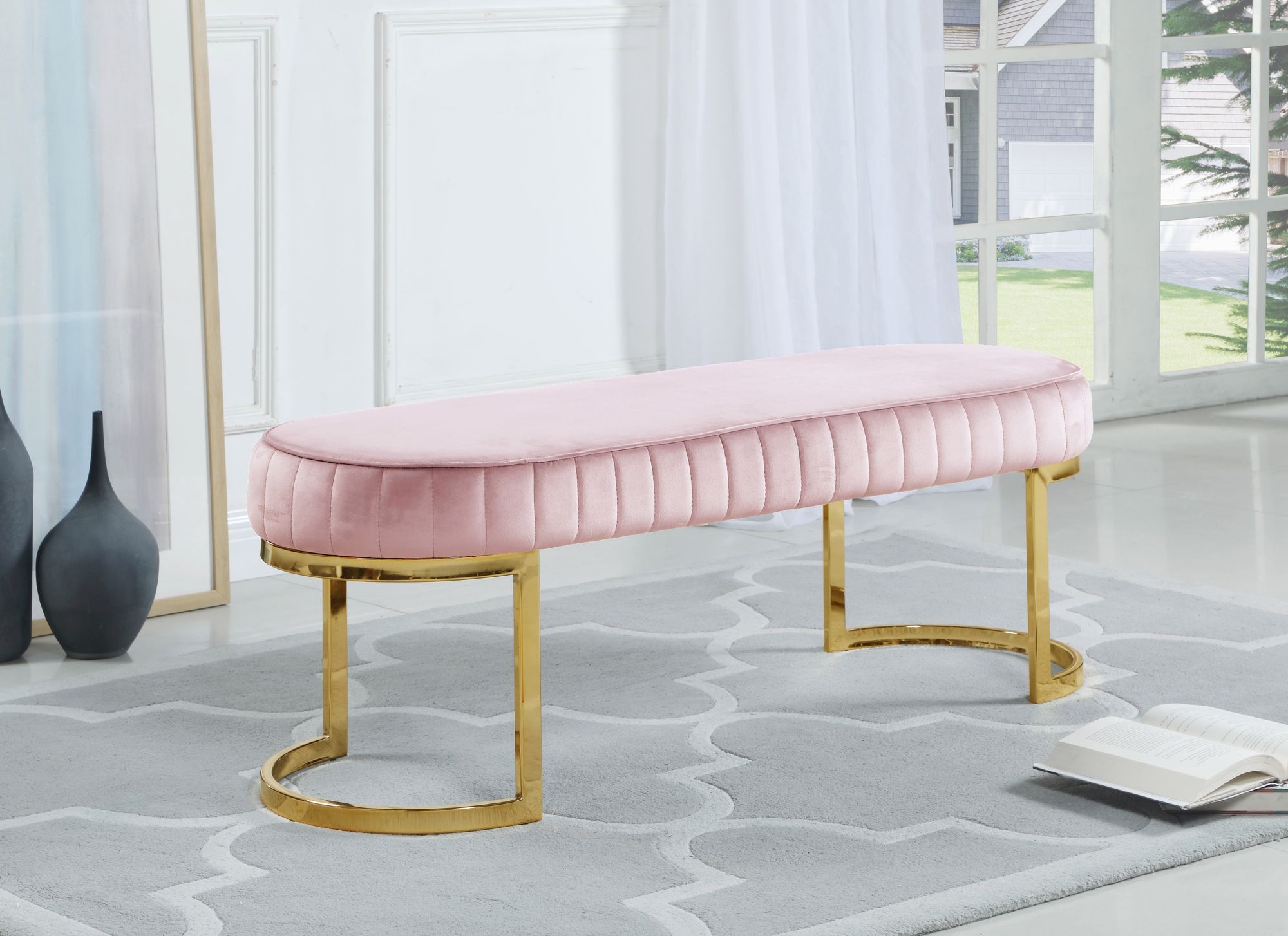 Lemar Velvet Bench