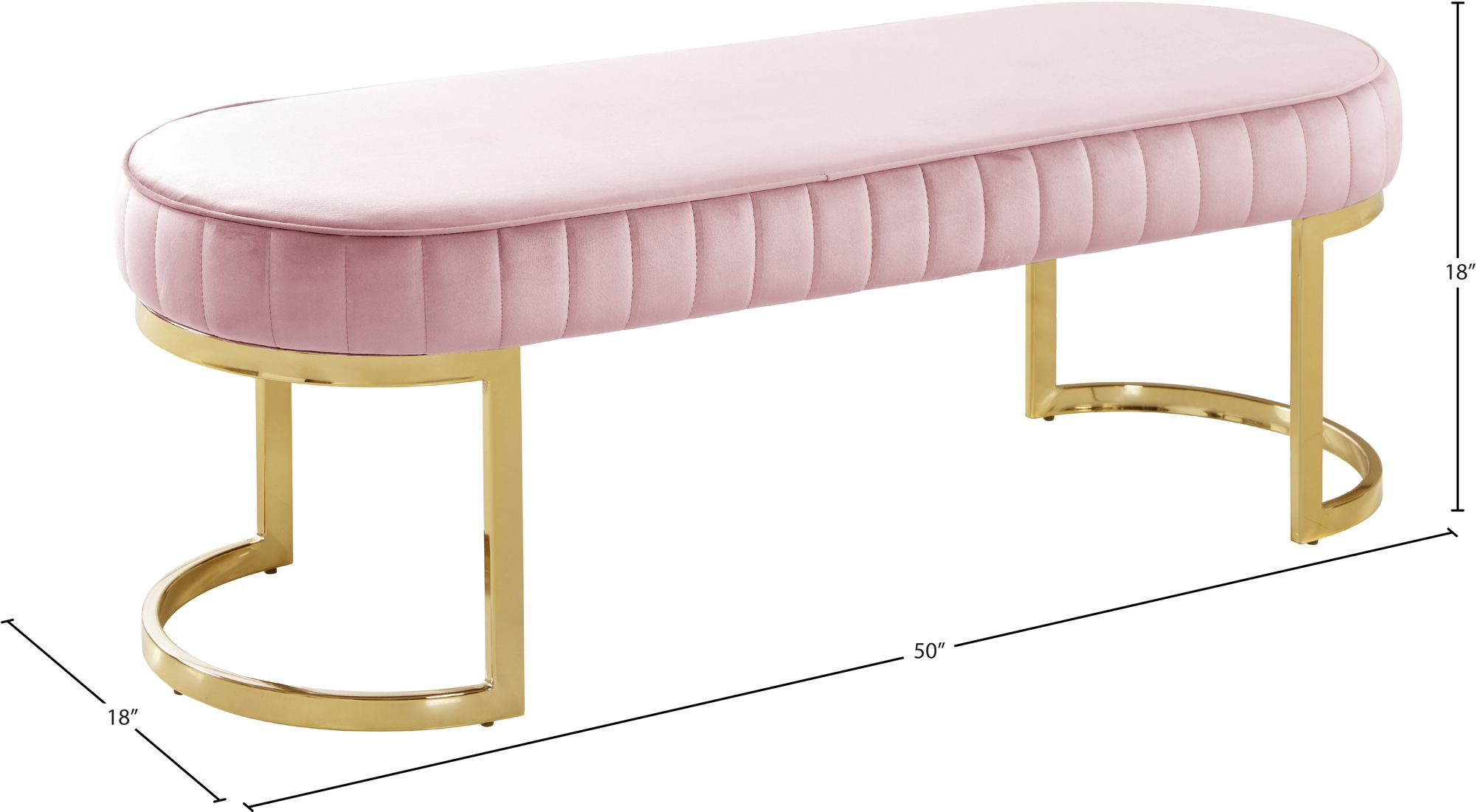 Lemar Velvet Bench