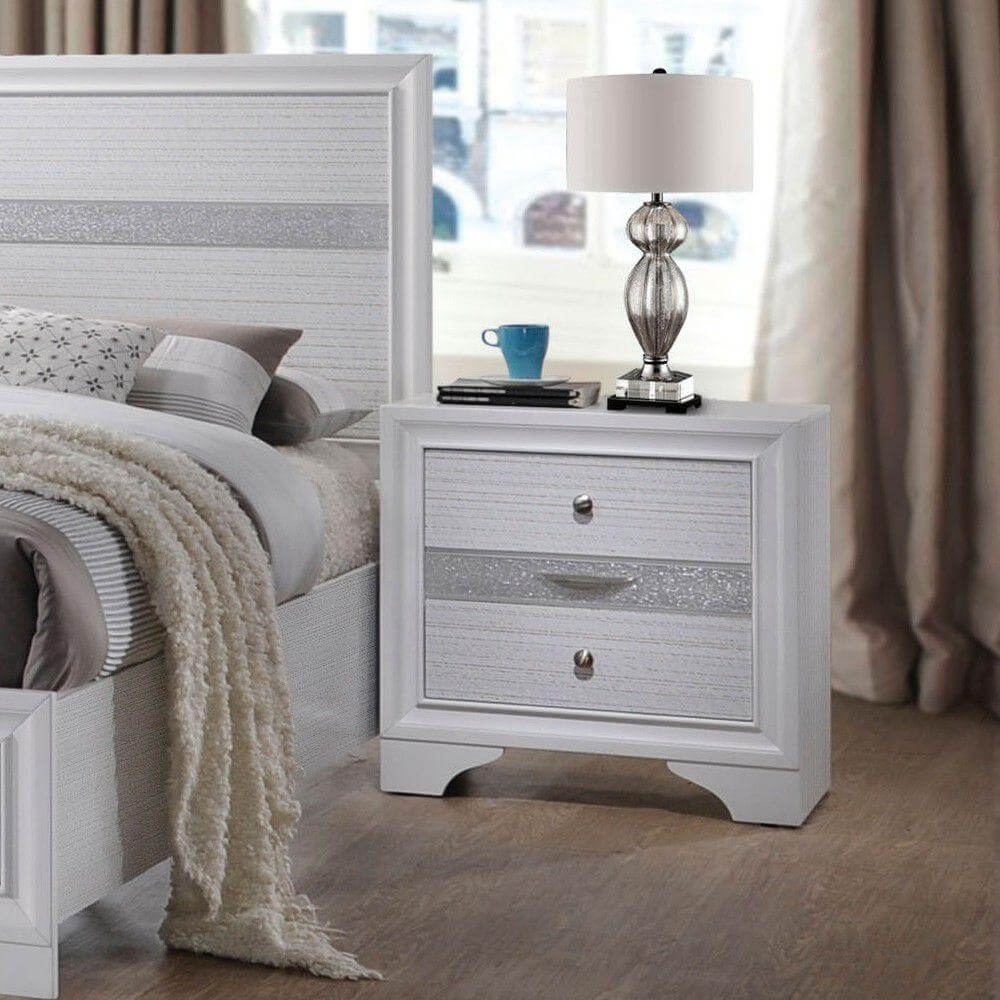Naima Wood/Wood Veneer Nightstand