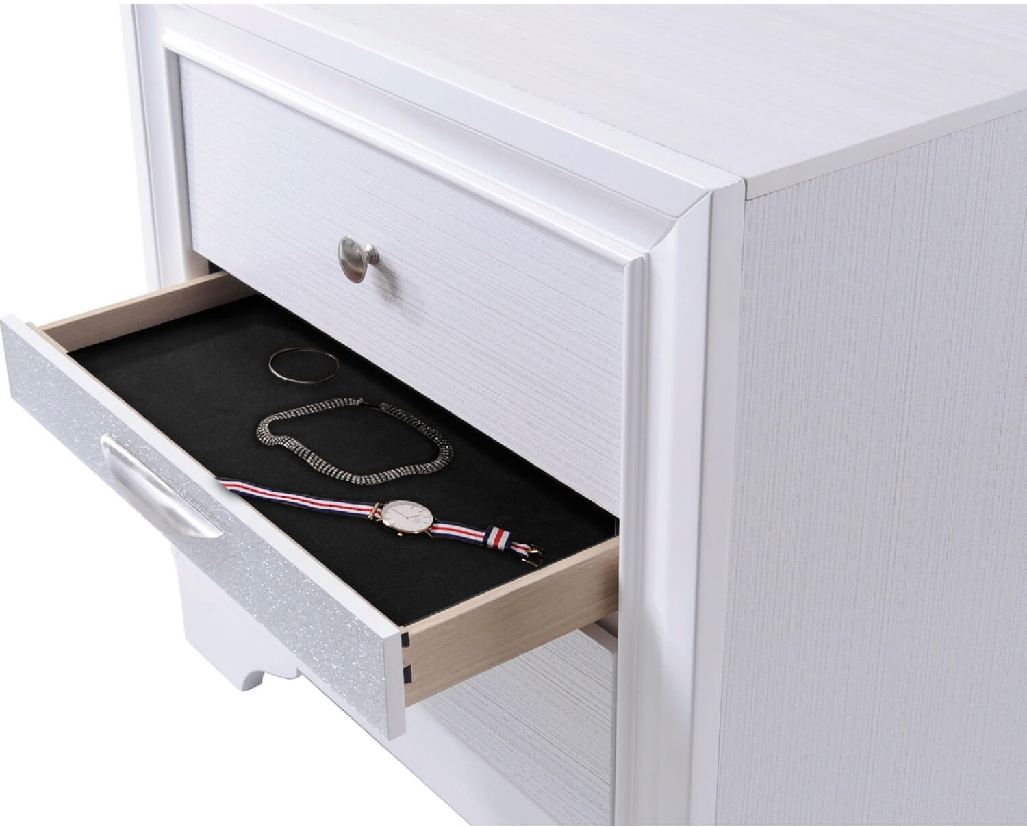 Naima Wood/Wood Veneer Nightstand