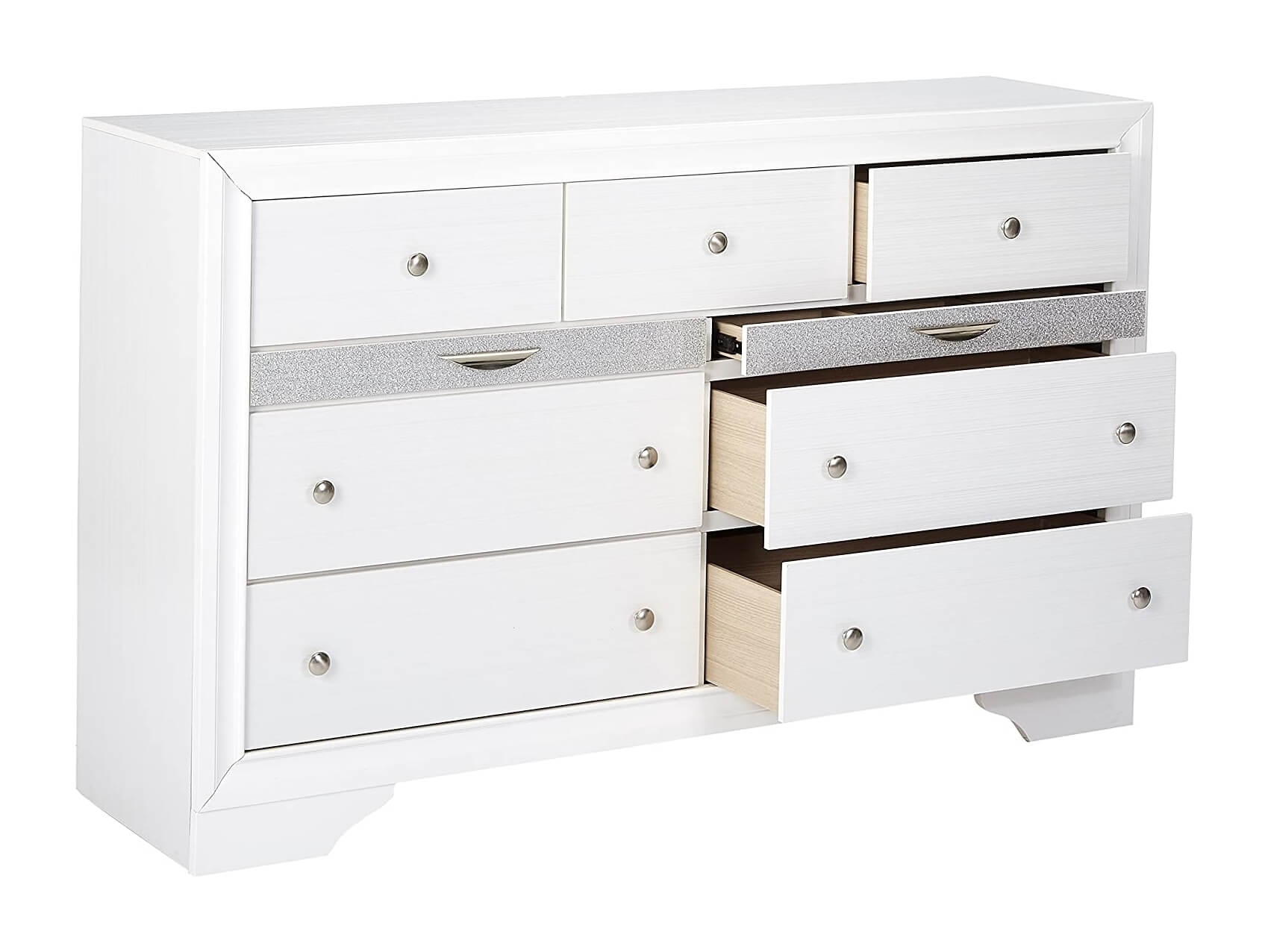 Naima Wood/Wood Veneer Storage Platform Bedroom Set