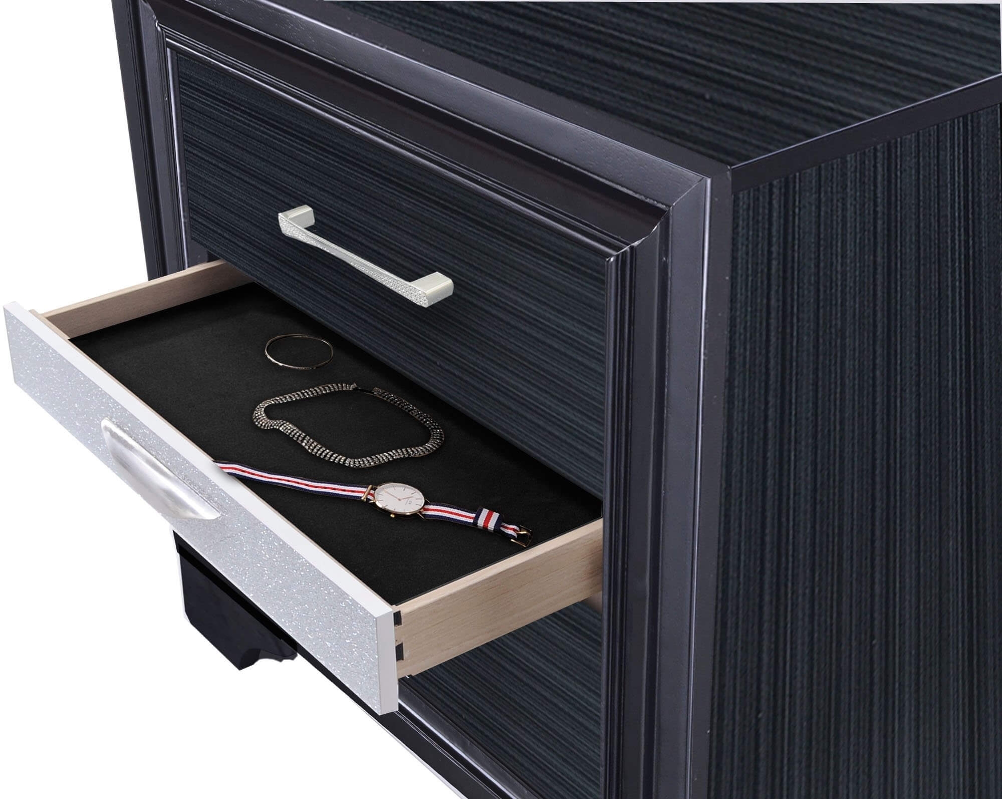 Naima Wood/Wood Veneer Nightstand