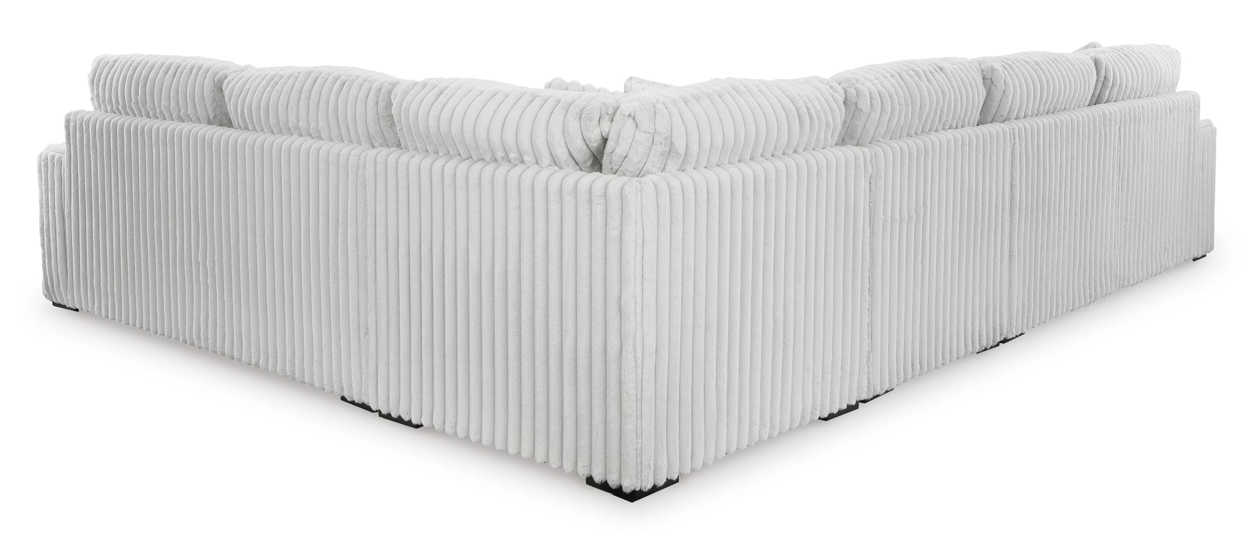 Stupendous 4-Piece Polyester L-Shaped Sectional