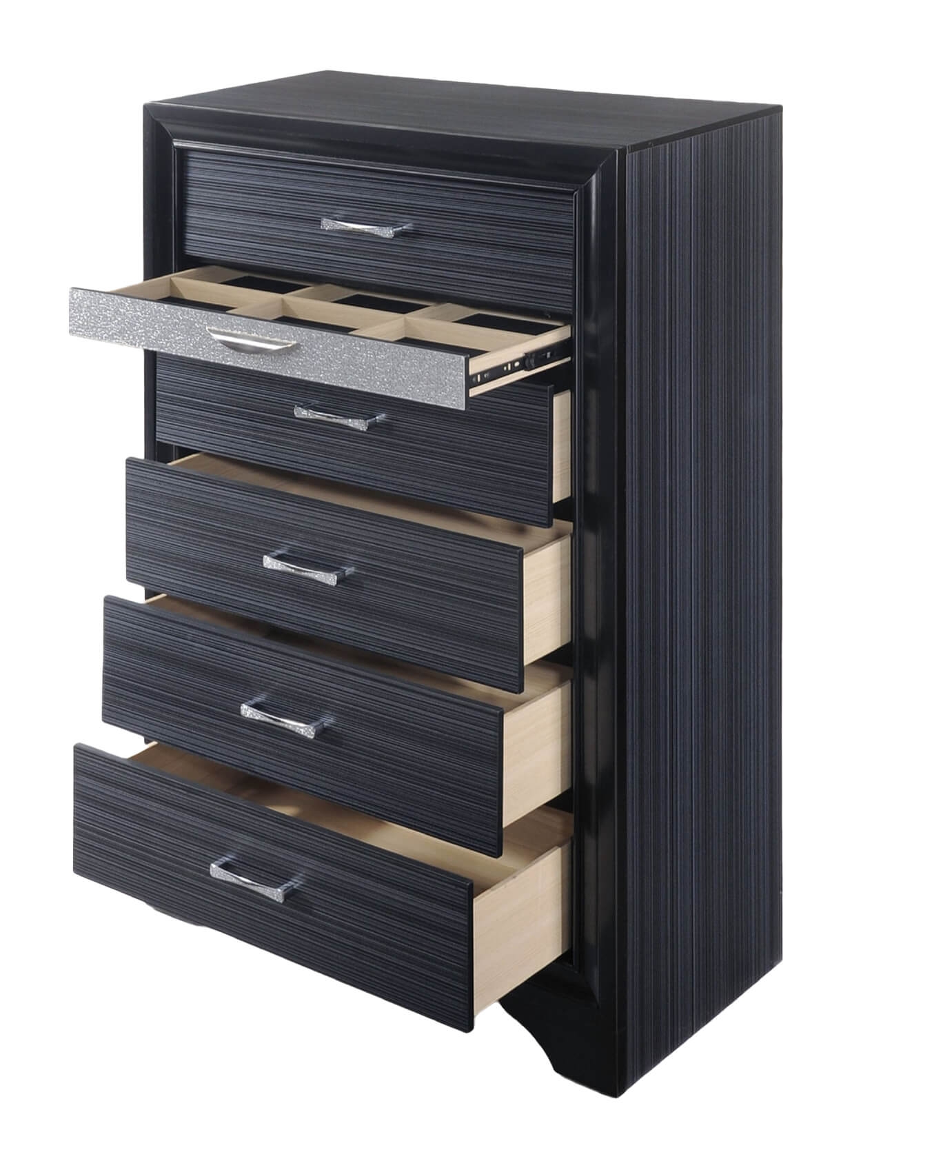 Naima Wood/Wood Veneer Storage Platform Bedroom Set