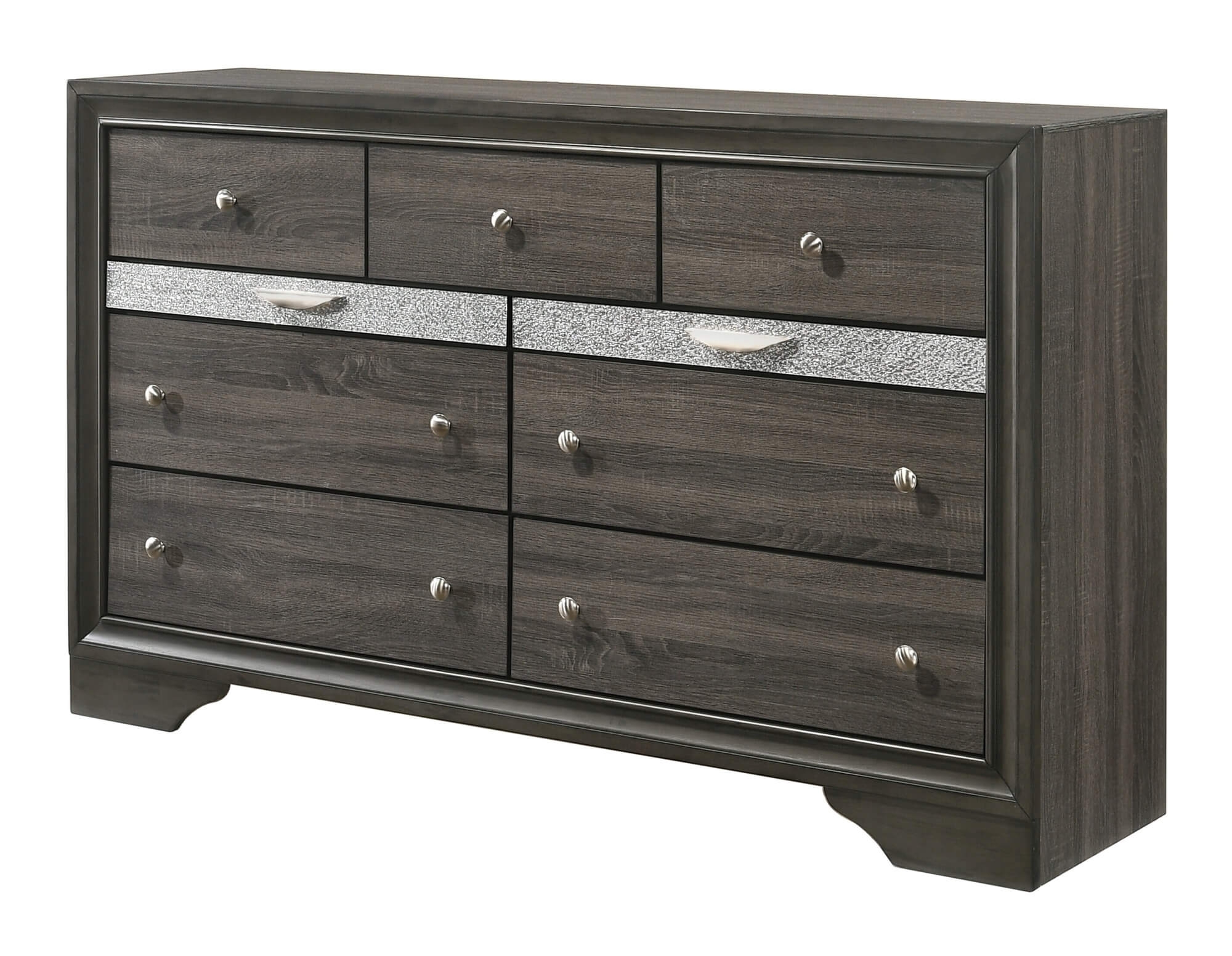 Naima Wood/Wood Veneer Storage Platform Bedroom Set