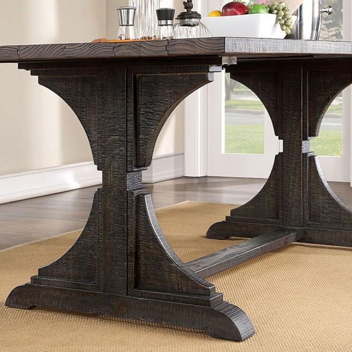 Leonidas Wood Rectangular Dining Table