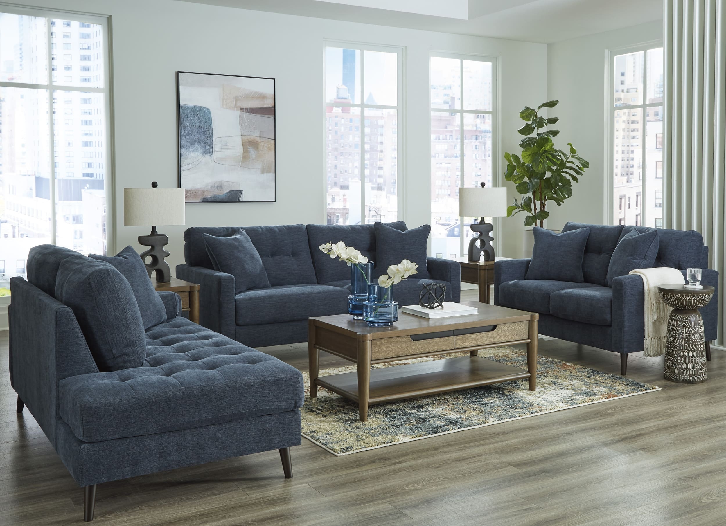 Bixler Polyester Right-Arm Facing Corner Chaise