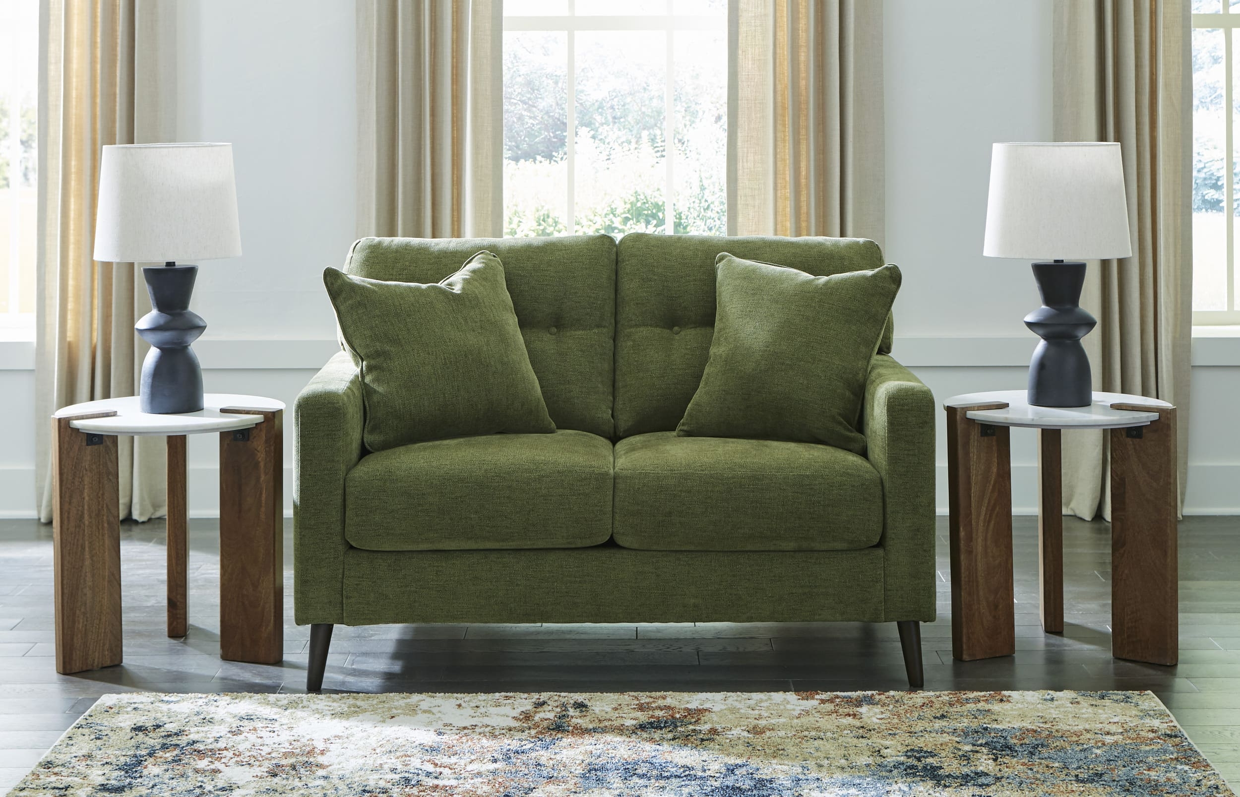 Bixler Polyester Loveseat