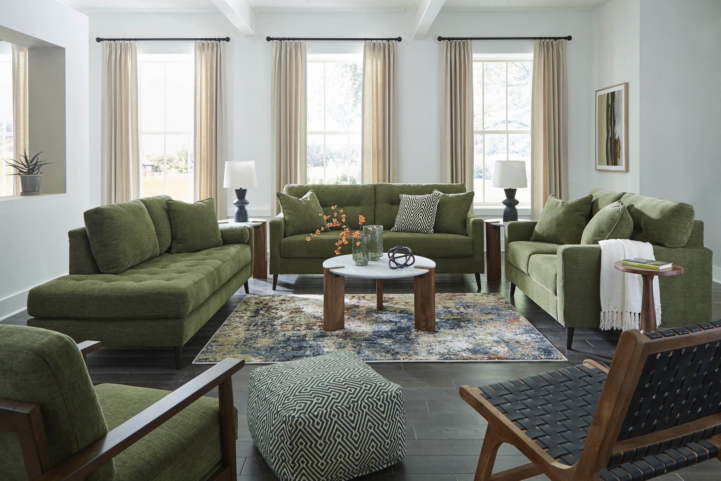 Bixler Polyester Sofa