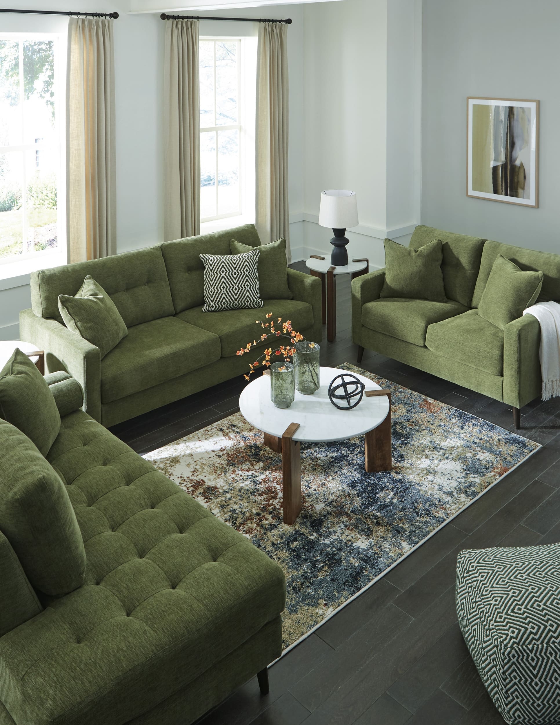 Bixler Polyester Right-Arm Facing Corner Chaise