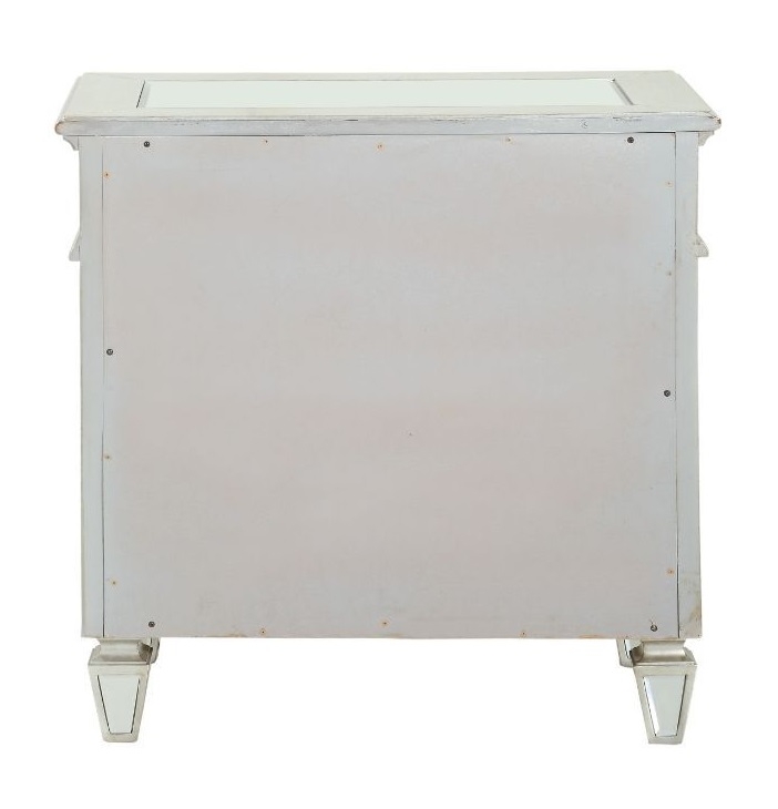 Varian Wood/Mirror Nightstand w/2 Drawers