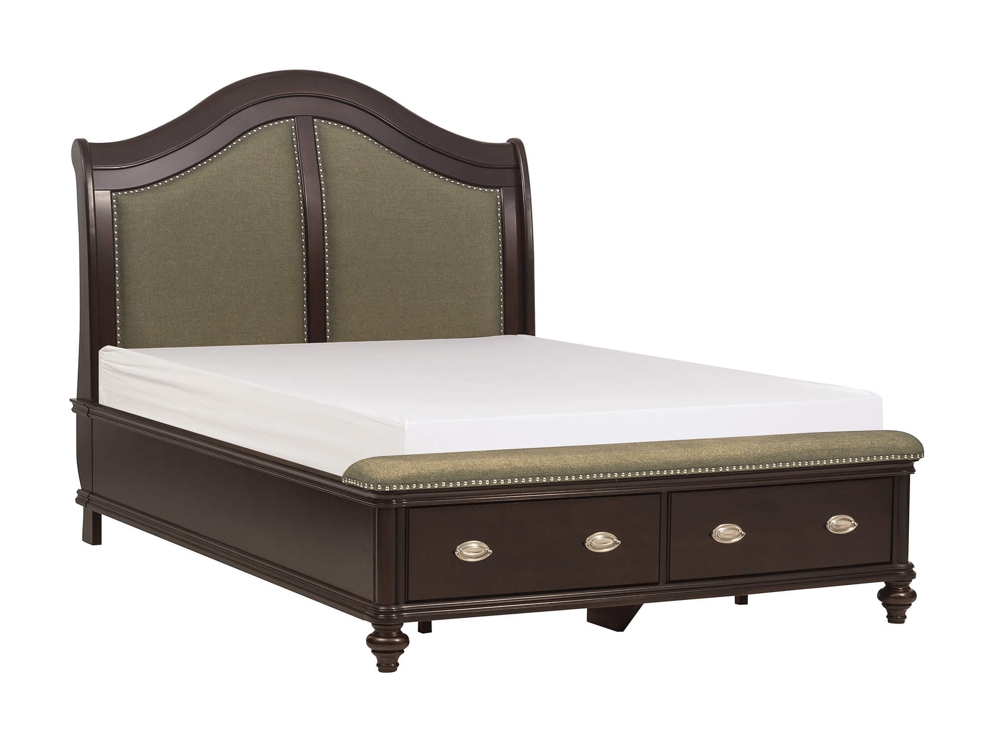 Eastern King Sleigh Platform Bed