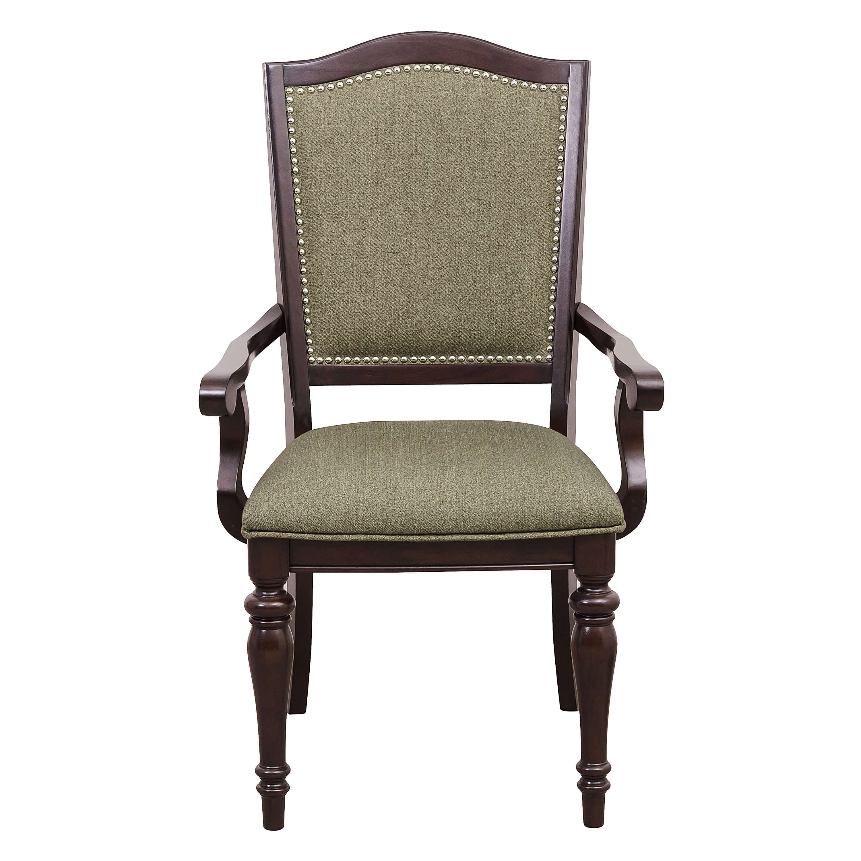 Marston Classic Fabric/Wood Dining Arm Chair