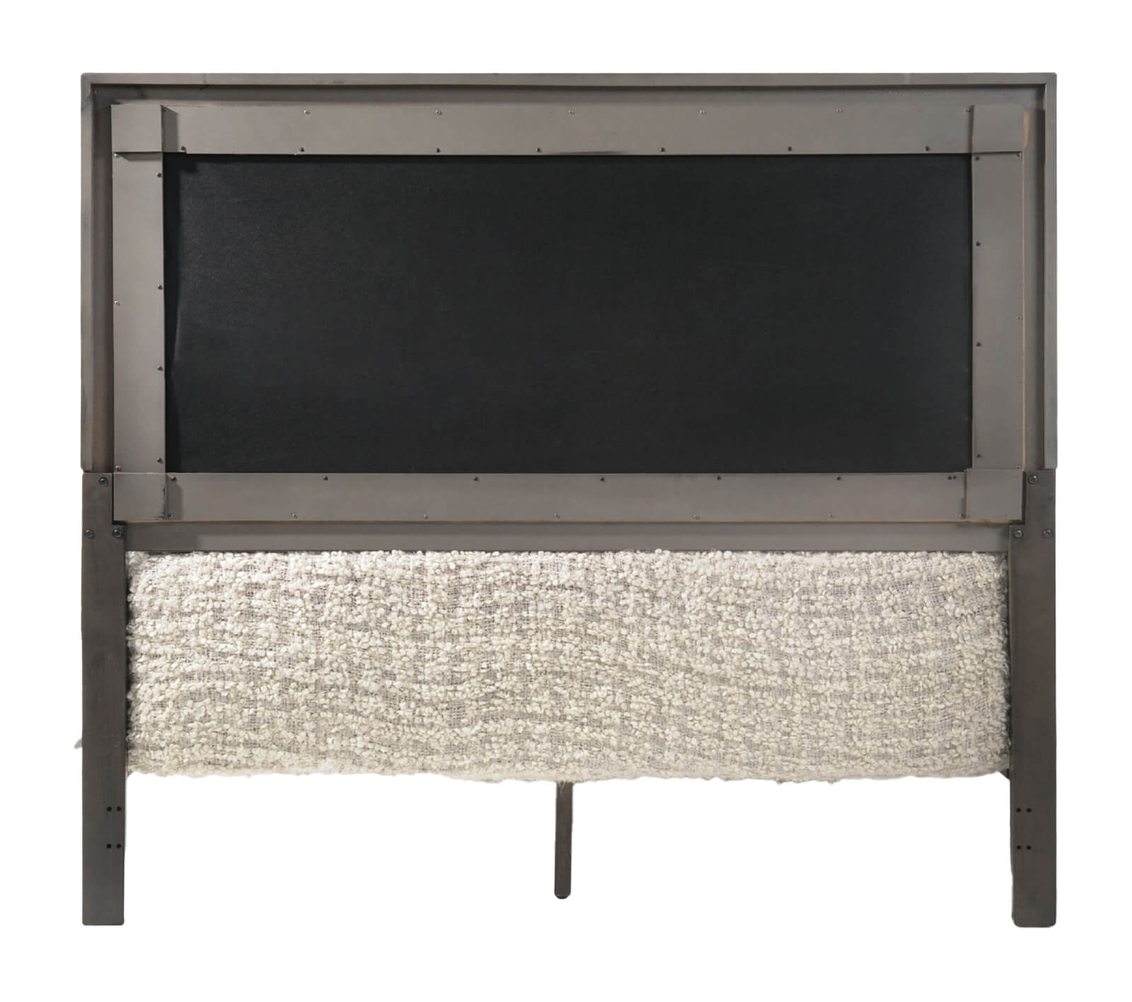 Carine II Fabric/Wood Tufted Sleigh Bed, Eastern King Size