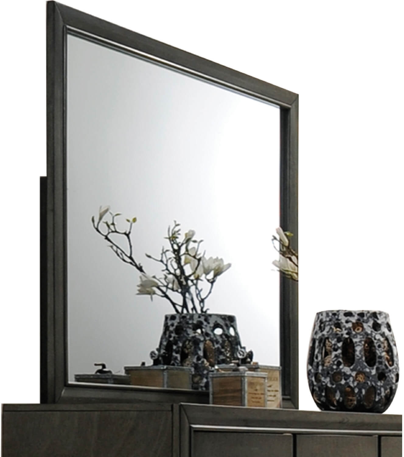 Carine II Wood Mirror