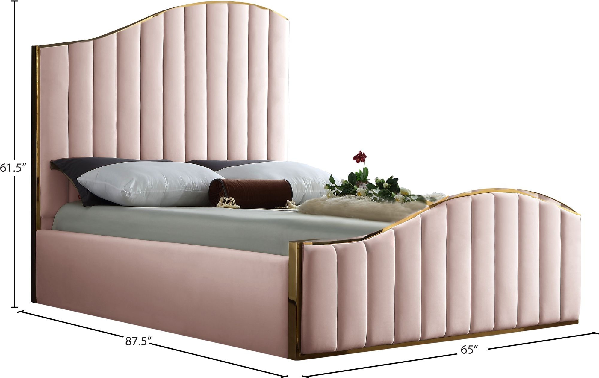 Jolie Velvet Bed