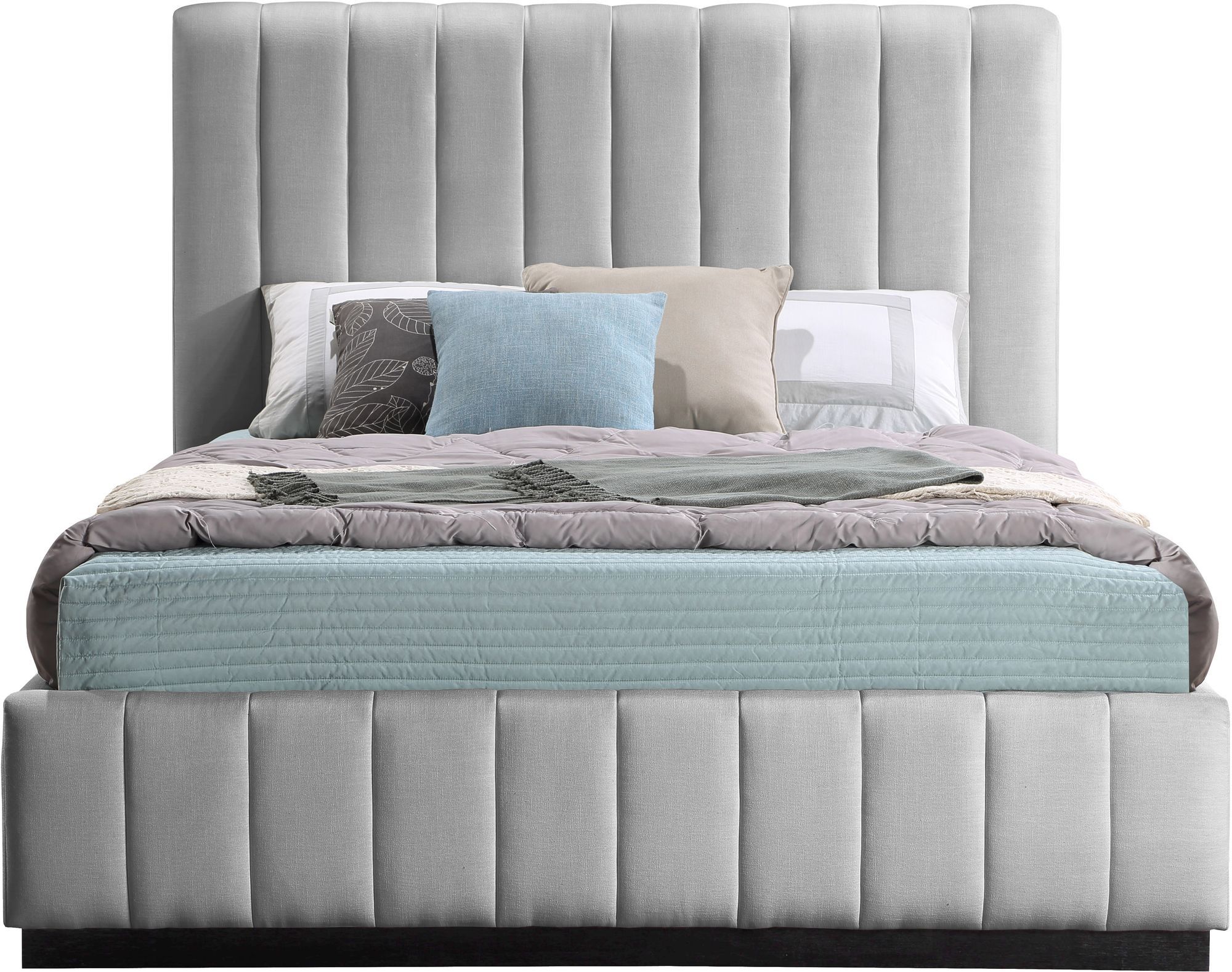 Lucia Linen Fabric Full Size Bed