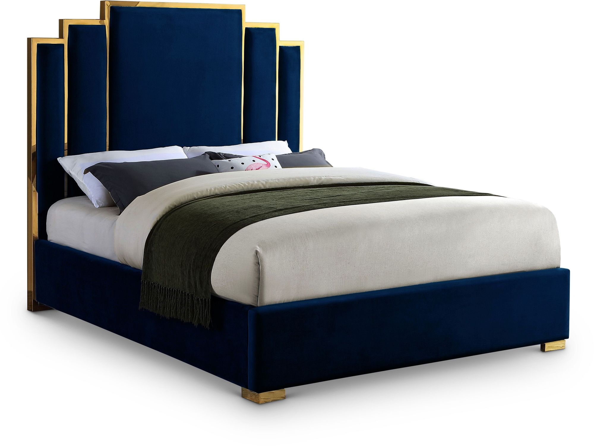 Hugo Velvet Bed