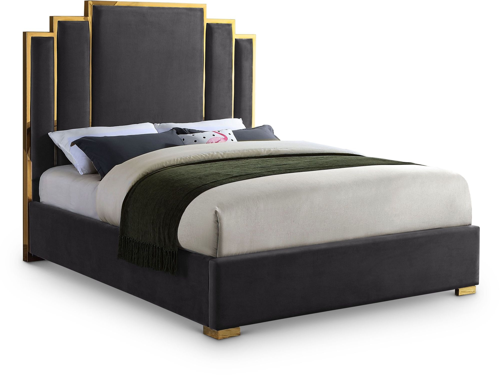 Hugo Velvet Bed