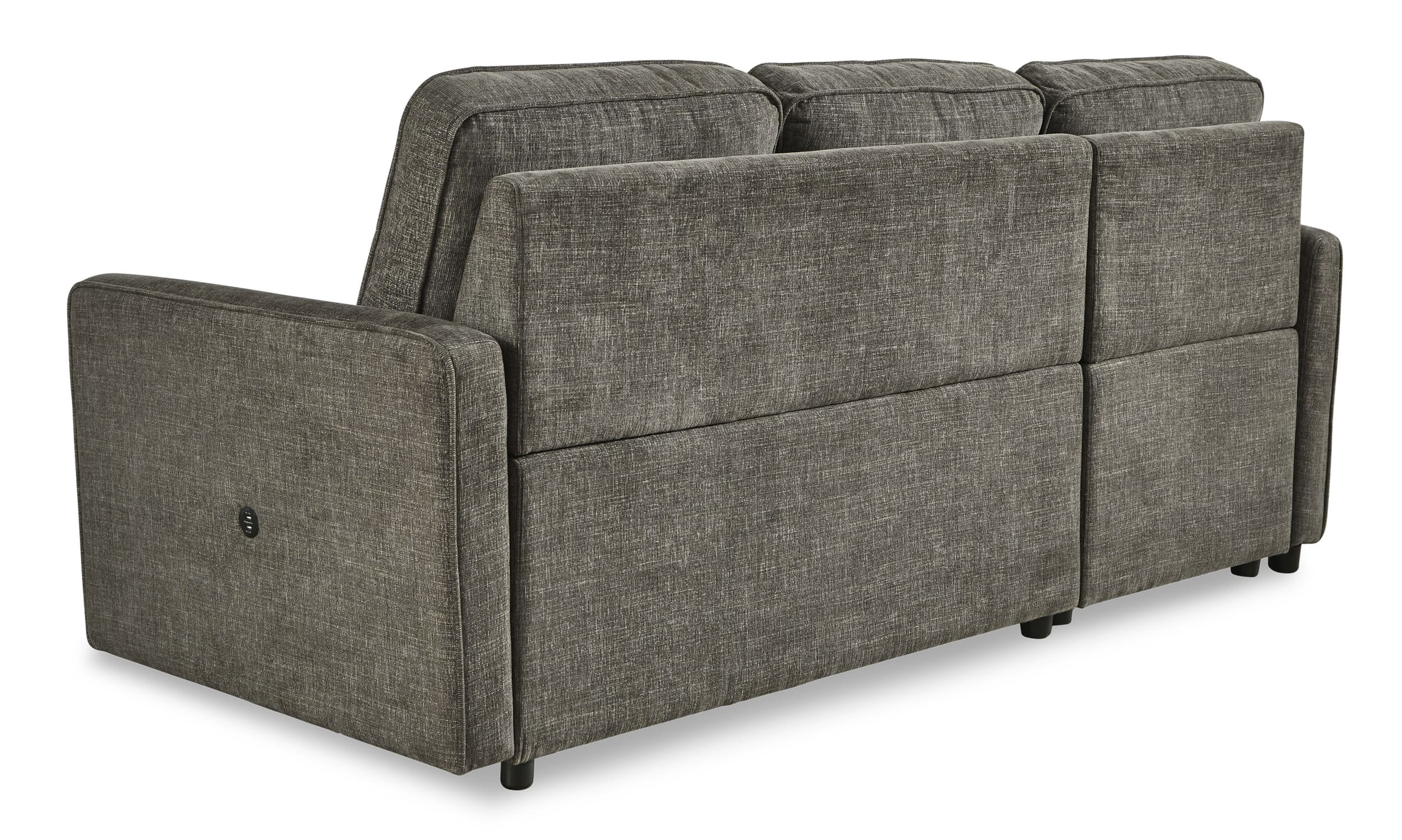 Kerle 2-Piece Polyester L-Shaped Sectional Pop Up Bed w/Left Arm Chaise Facing