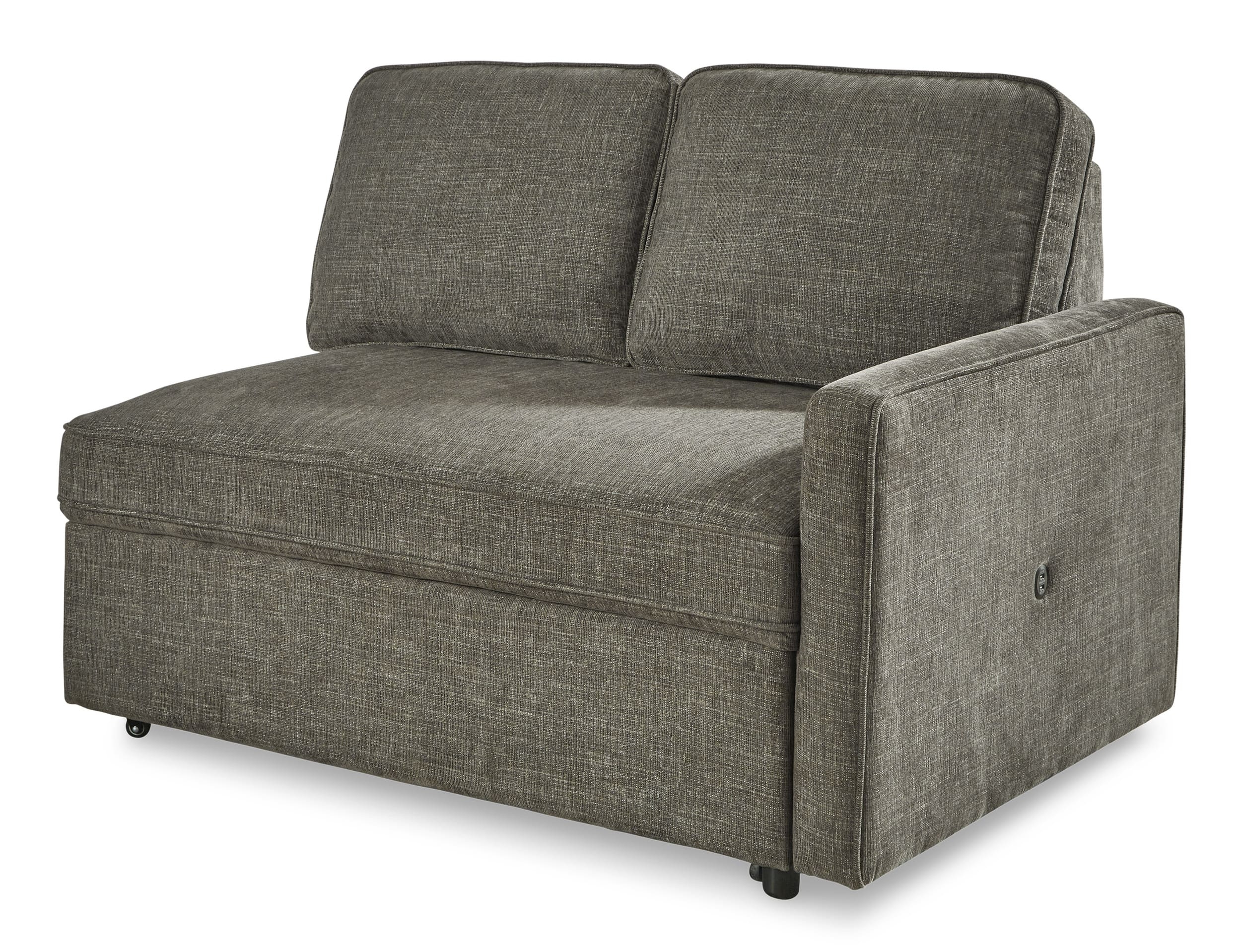 Kerle 2-Piece Polyester L-Shaped Sectional Pop Up Bed w/Left Arm Chaise Facing