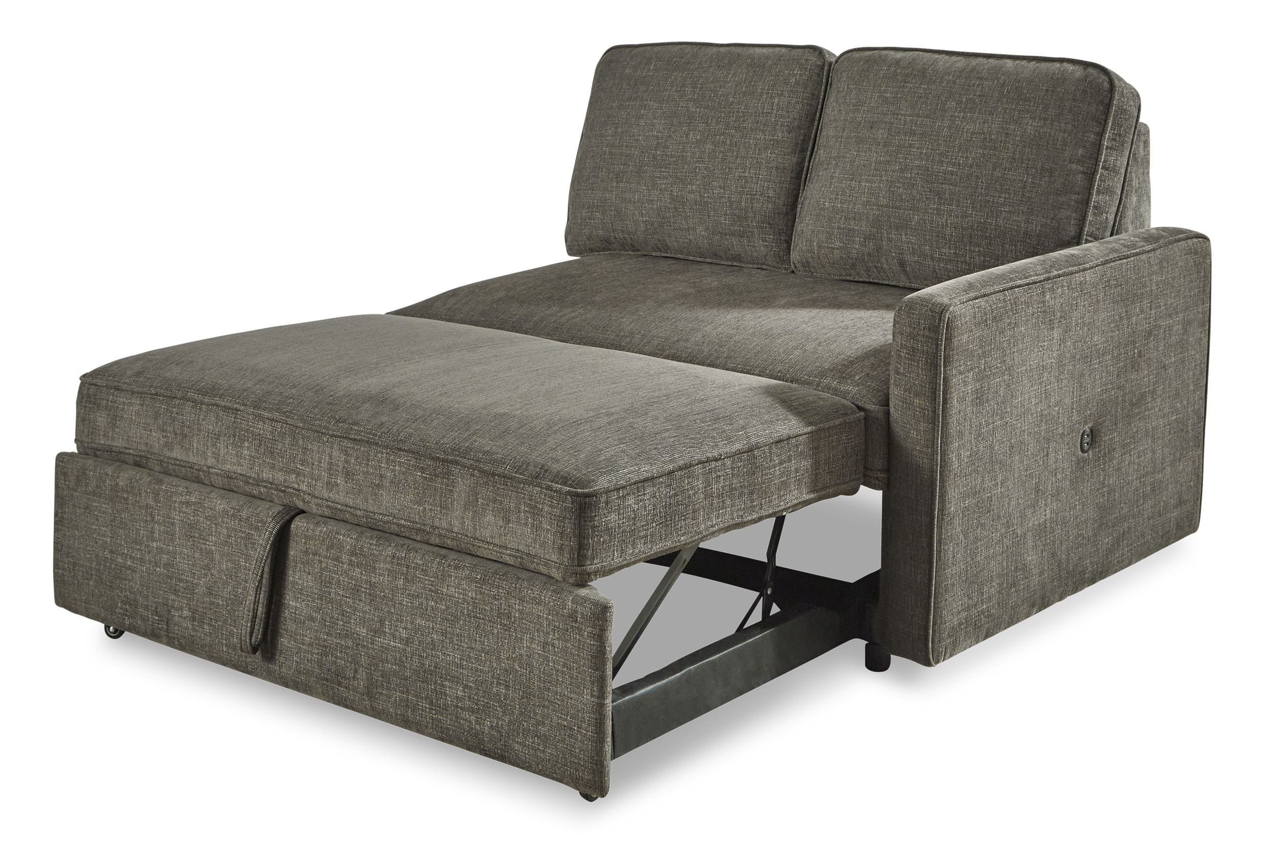 Kerle 2-Piece Polyester L-Shaped Sectional Pop Up Bed w/Left Arm Chaise Facing