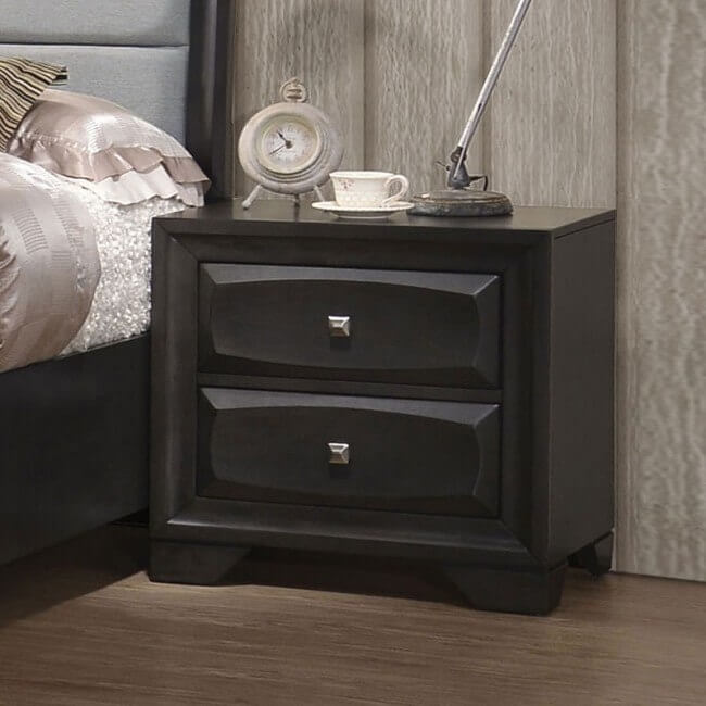 Soteris Fabric Storage Platform Bedroom Set