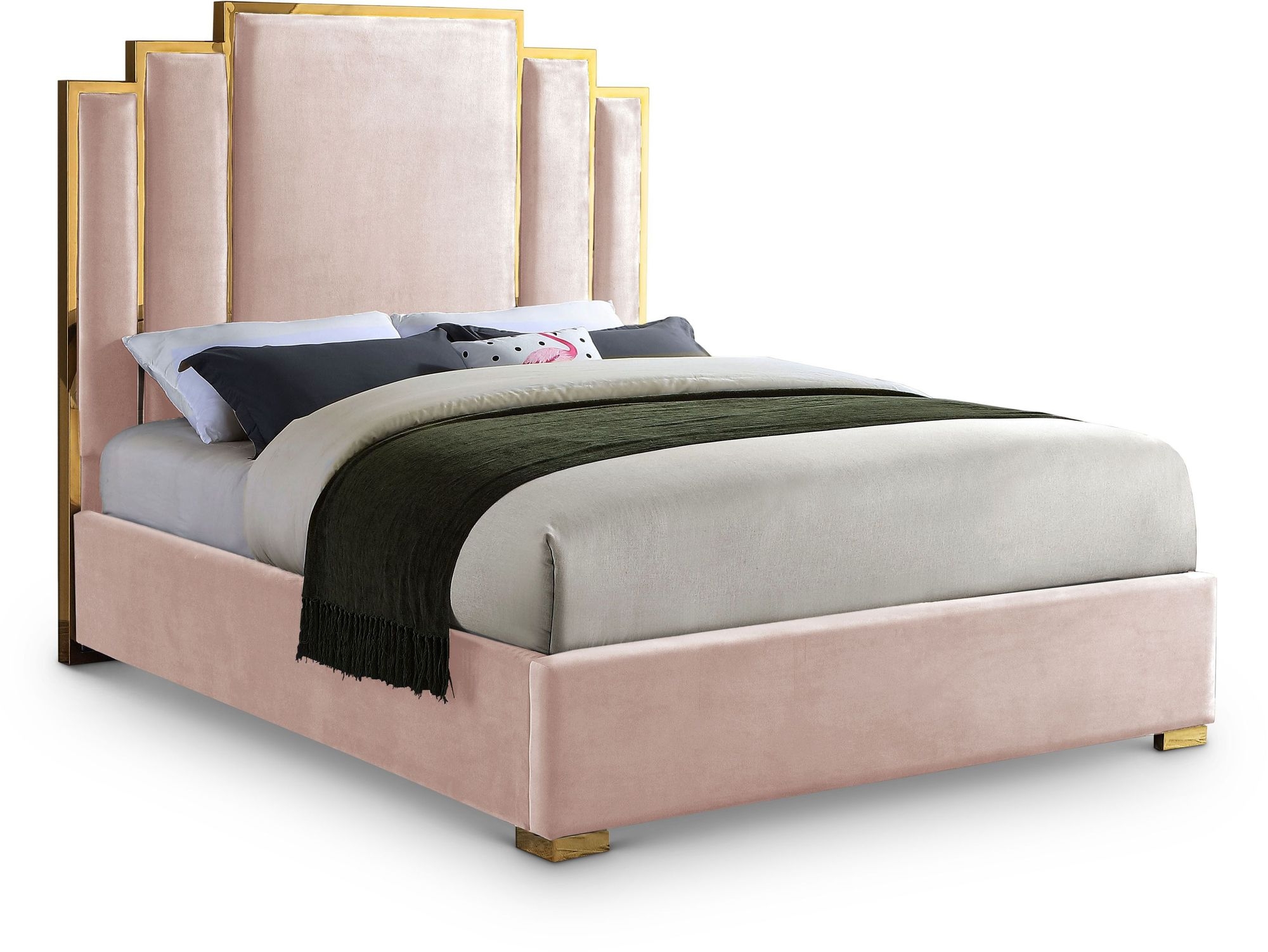 Hugo Velvet Bed