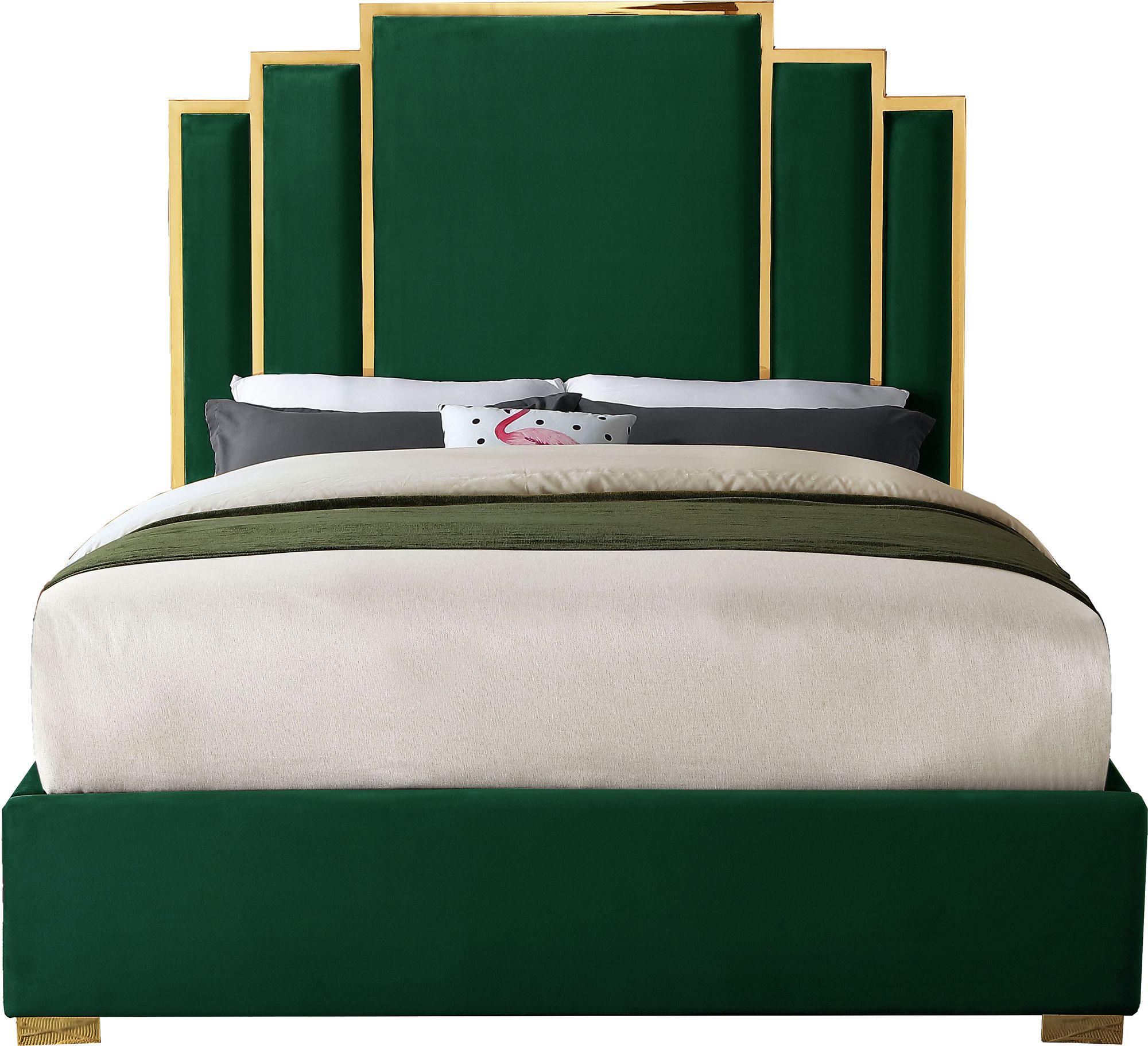 Hugo Velvet King Size Bed