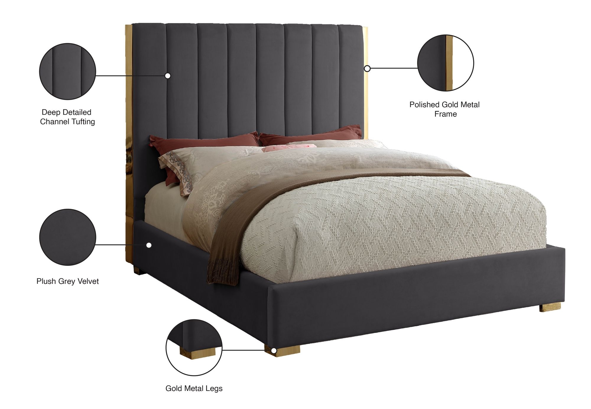Becca Velvet Bed