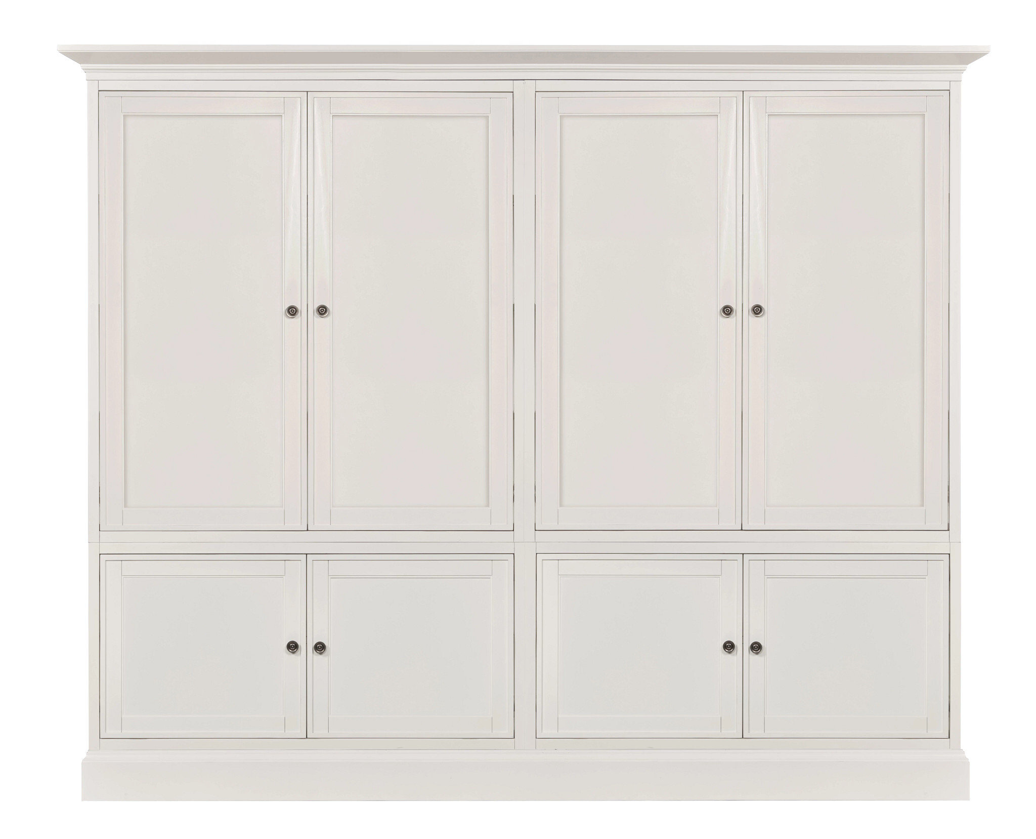 Quad Door Display Cabinet w/8 Doors