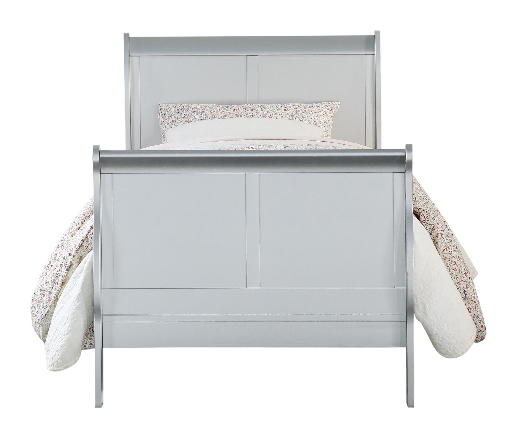 Louis Philippe III Youth Sleigh Bed, Twin Size