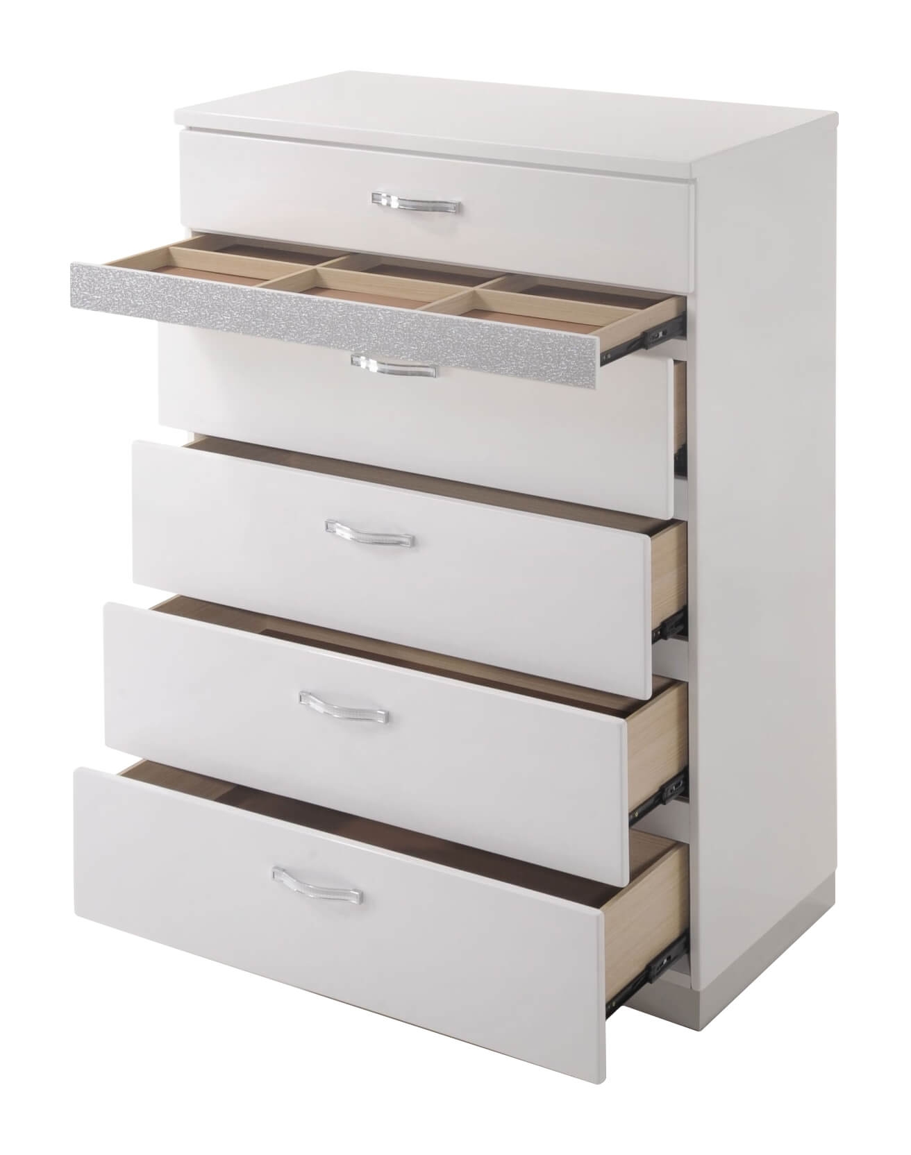 Naima II Wood/Wood Veneer Chest w/ Jewelry Drawer