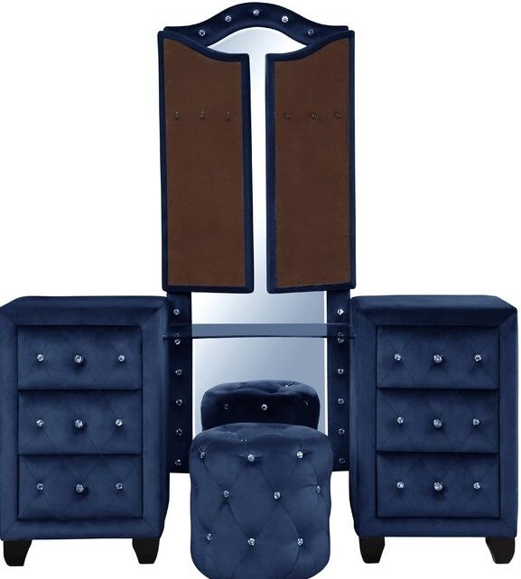 Sophia 6-Drawer Wood Veneer Vanity