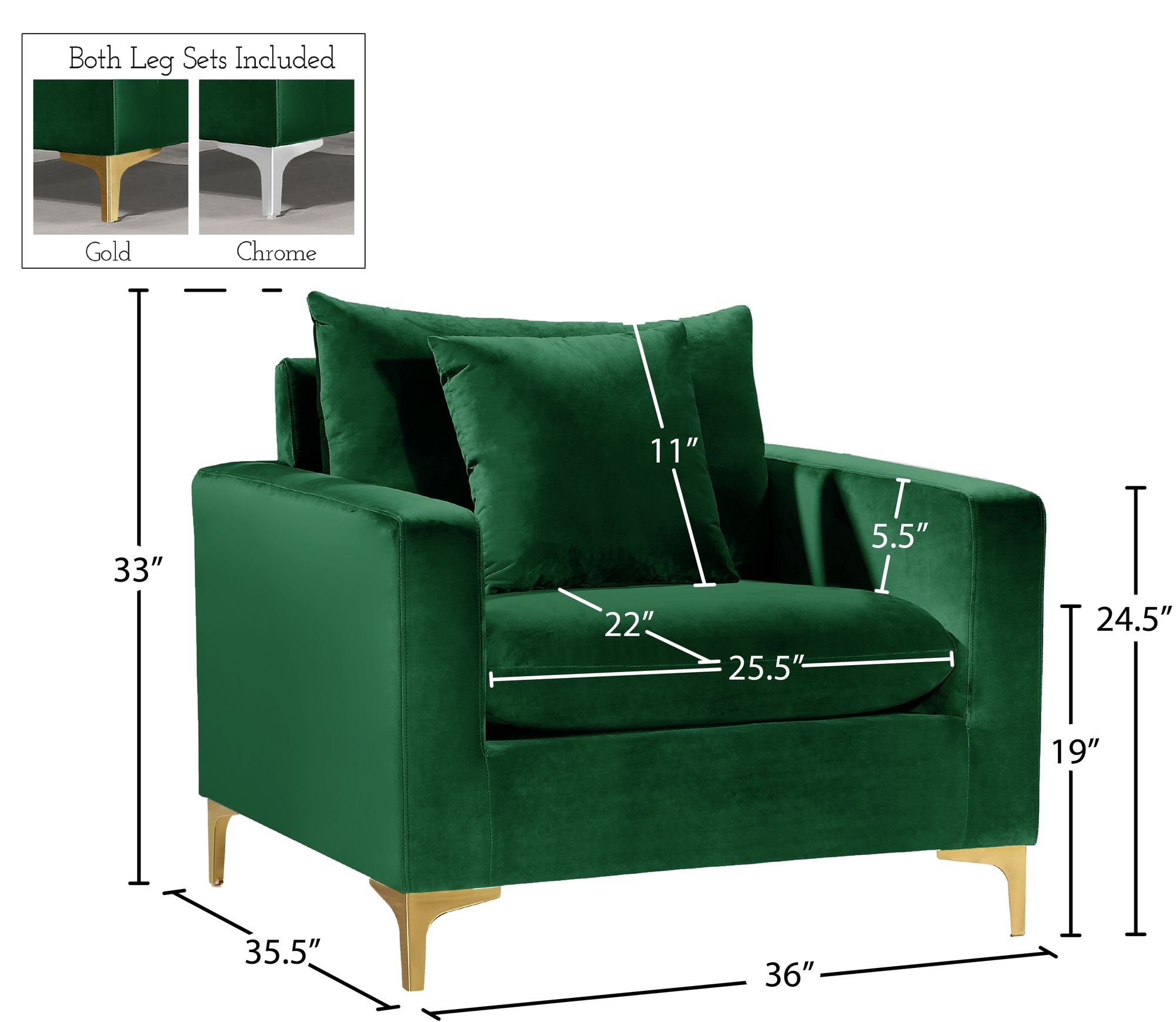 Naomi Velvet Chair
