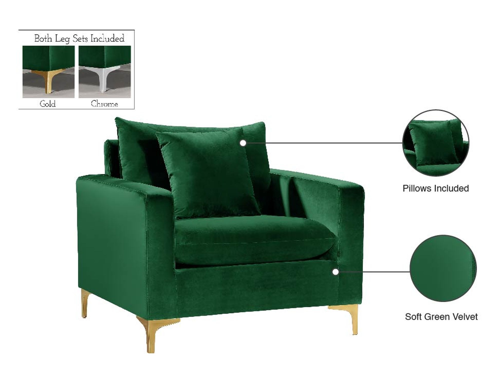 Naomi Velvet Chair