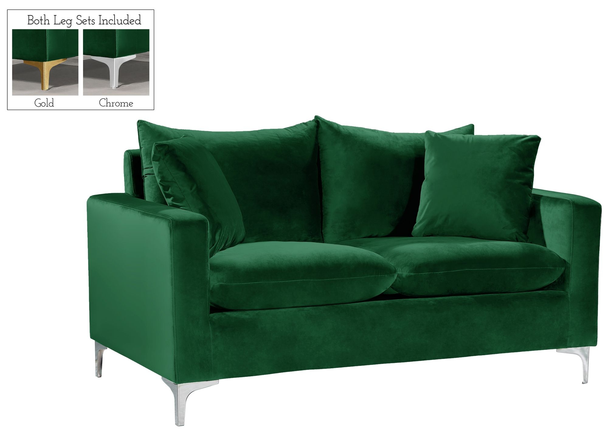 Naomi Velvet Loveseat