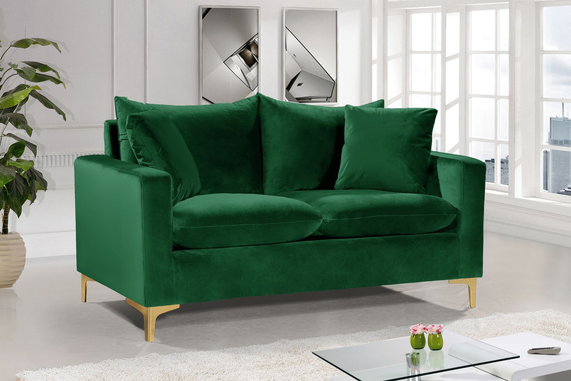 Naomi Velvet Loveseat
