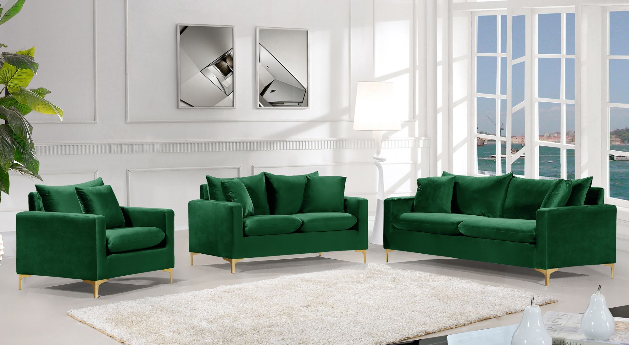 Naomi Velvet Loveseat