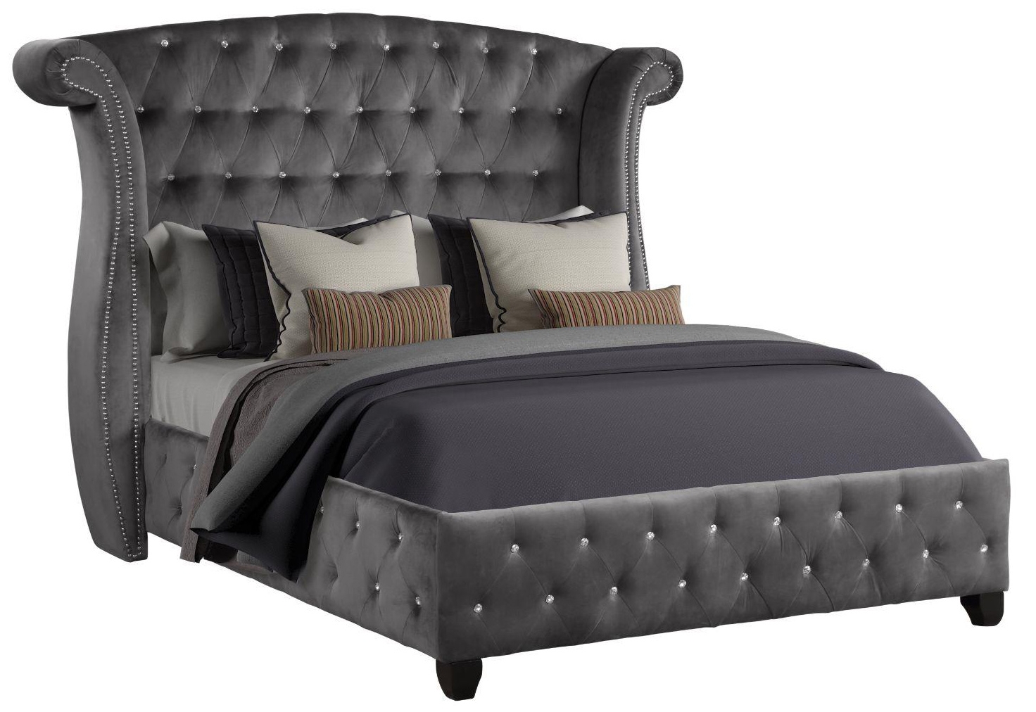 Sophia Fabric Upholstered Bed
