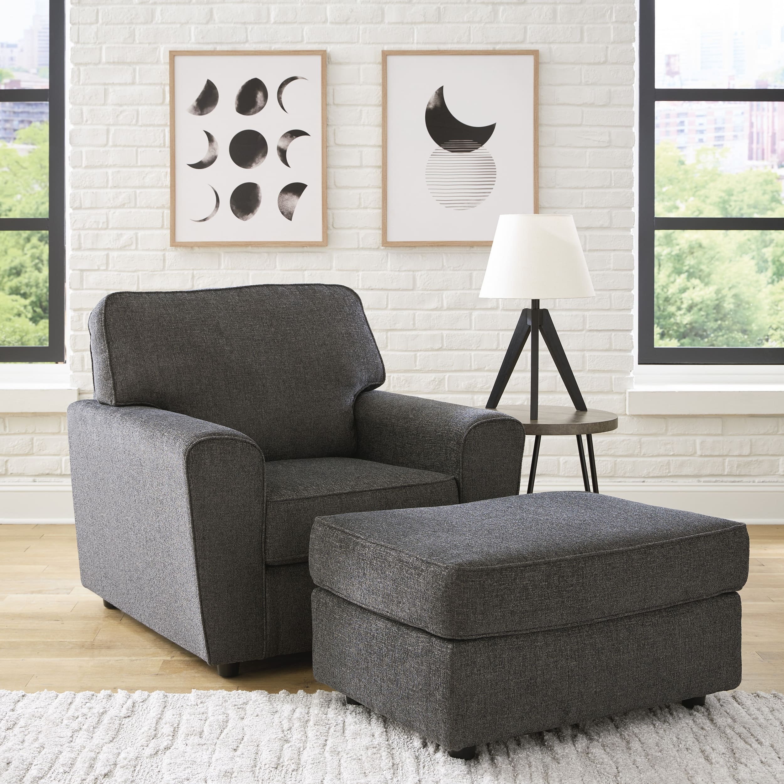 Ashley Cascilla Chair And Ottoman