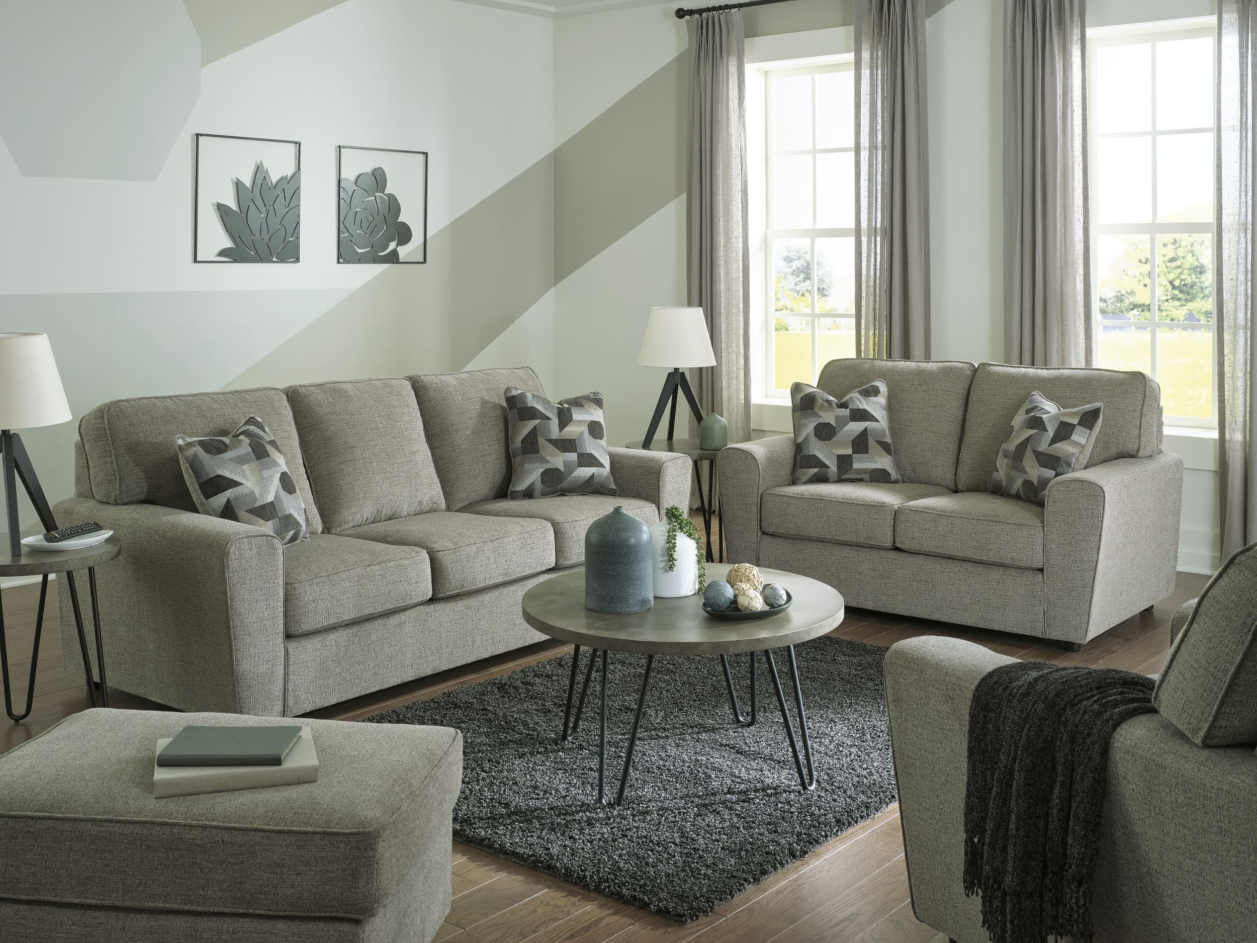 Ashley Cascilla Polyester Living Room Set