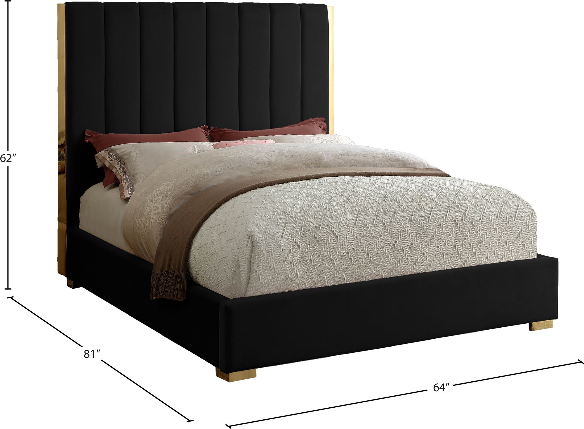 Becca Velvet Full Size Bed