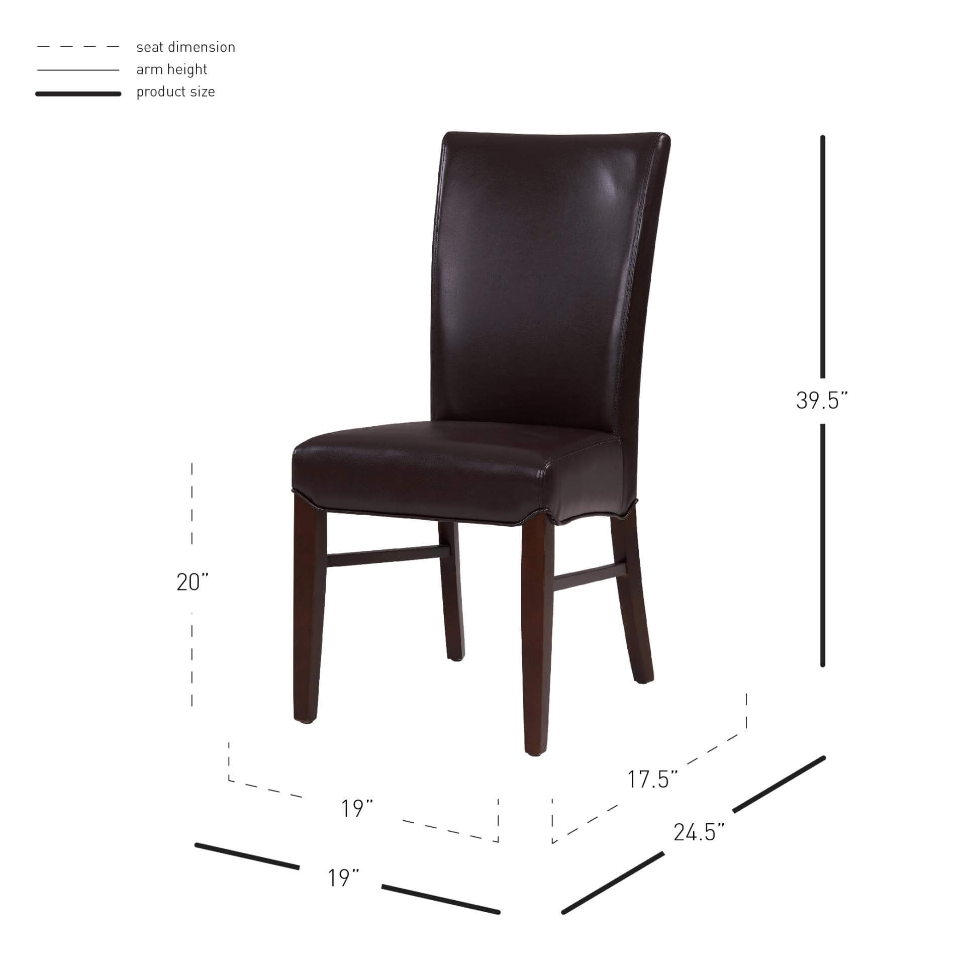 Milton Bonded Leather Dining Chair